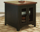 Hoover Furniture Outlet - Ashley Furniture - Valebeck End Table - Rectangular End Table - T468-3